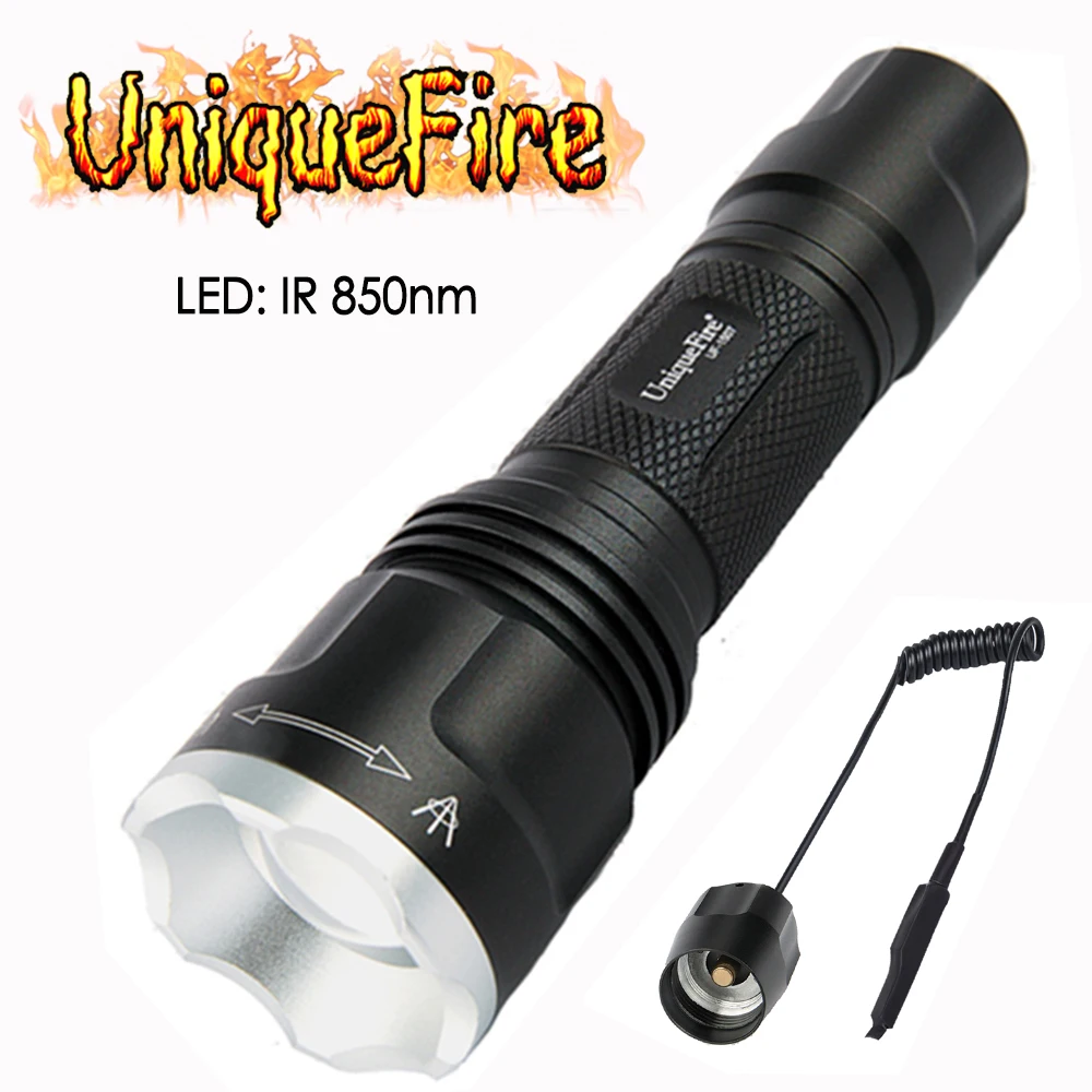 

UniqueFire UF-1507 IR 850nm Mini Led Flashlight 3 Mode Rechargeable Lamp Torch with Rat Tail Fit For Night Vision To Hunting