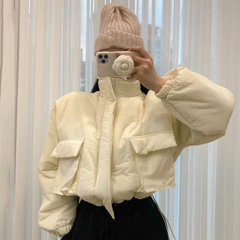 Winter Women's Coats Cropped Autumn Parkas Outerwear 2023 Korean Stylish Casual Wild Cargo Cotton-padded Jackets Female Thin
Winter Women's Coats Cropped Autumn Parkas Outerwear 2023 Korean Stylish Casual Wild Cargo Cotton-padded Jackets Female Thin