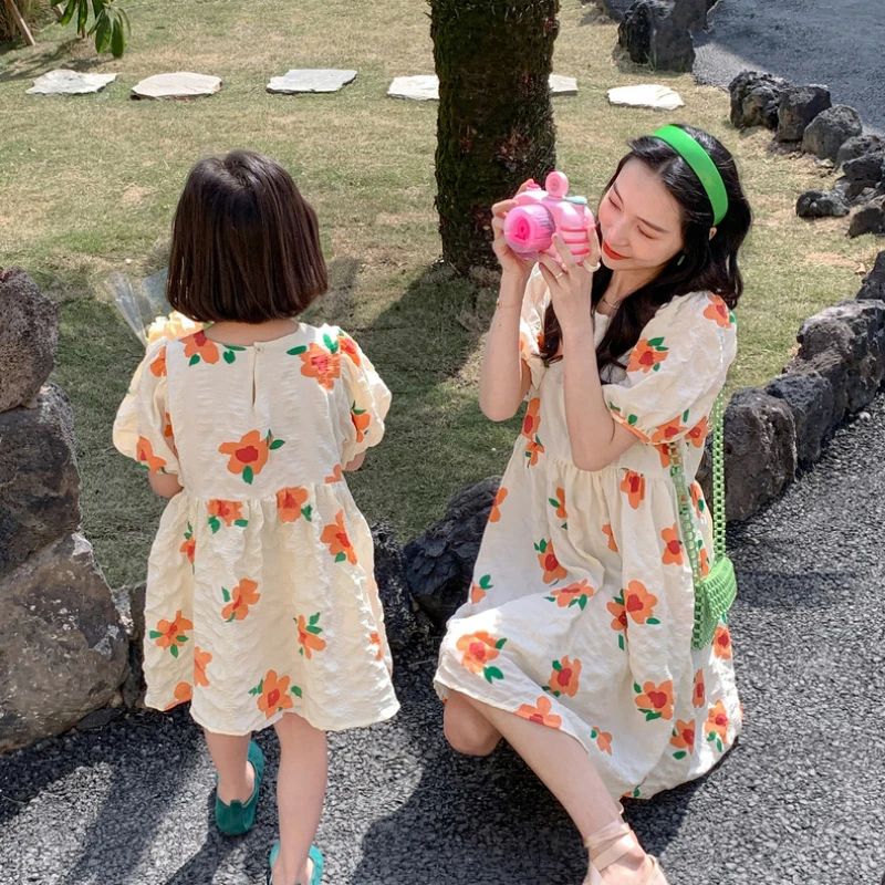 Mother Daughter Dresses Summer Floral Dress Girl And Matching Woman Clothing Parent-Child Family Look Clothes Mommy And Me Dress
Mother Daughter Dresses Summer Floral Dress Girl And Matching Woman Clothing Parent-Child Family Look Clothes Mommy And Me Dress