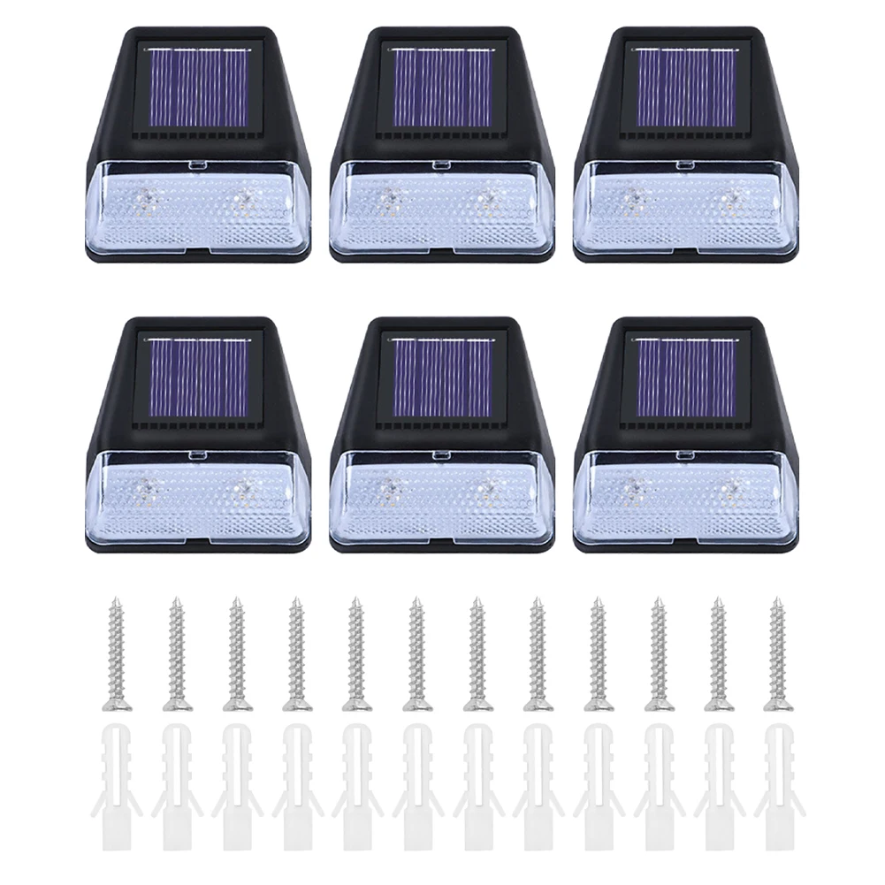 6pcs/pack Garden Auto On Off Night Patio Landscape Fence Bright Stair Solar LED Step Light Wall Deck Walkway Outdoor Waterproof
6pcs/pack Garden Auto On Off Night Patio Landscape Fence Bright Stair Solar LED Step Light Wall Deck Walkway Outdoor Waterproof