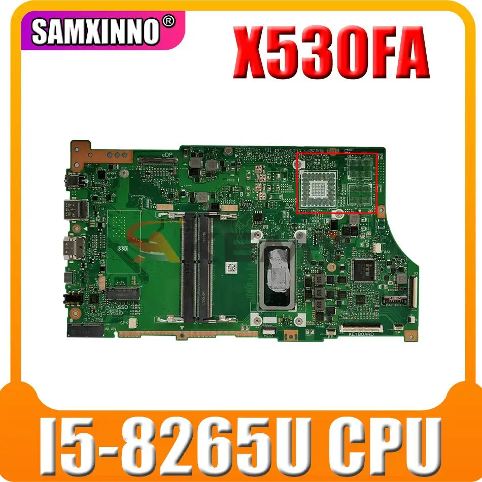 SAMXINNO Motherboards X530FA Laptop motherboard for ASUS X530FN X530F S5300F 100% TEST original mainboard I5-8265U
SAMXINNO Motherboards X530FA Laptop motherboard for ASUS X530FN X530F S5300F 100% TEST original mainboard I5-8265U