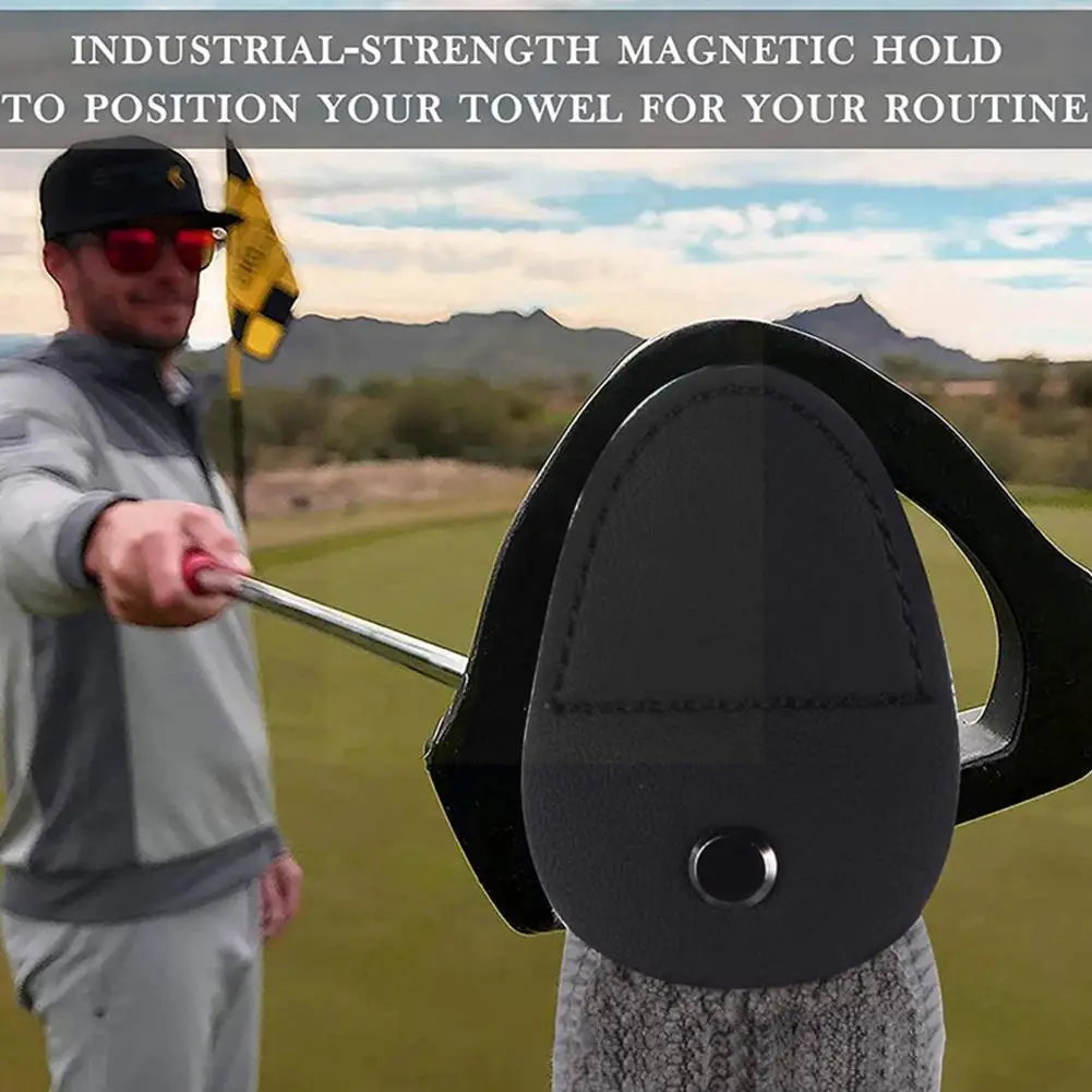 

Magnetic Golf Waffle Microfiber Towel Stick It To Golf Cart Or Clubs For Strong Hold to Golf Carts or Clubs R3N4