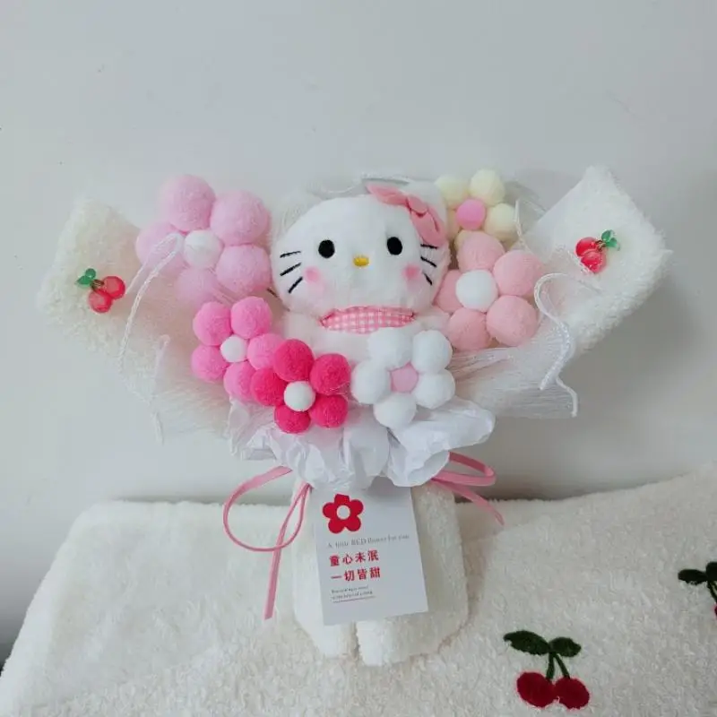 Мультипликационный букет Kuromi Sanrioed, плюшевая кукла, кавайная полакко, Коричный цветок, аниме, подарки на выпускные, креативный День святого Валентина
Мультипликационный букет Kuromi Sanrioed, плюшевая кукла, кавайная полакко, Коричный цветок, аниме, подарки на выпускные, креативный День святого Валентина