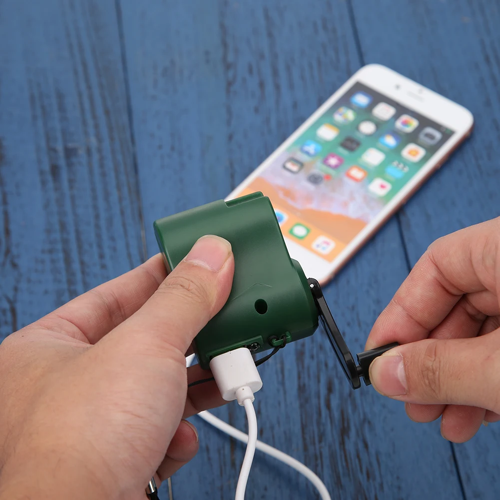 Флюоресцентное Зарядное устройство USB с рукояткой электрический генератор