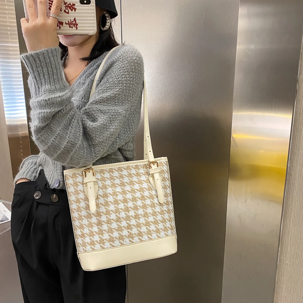 Popular Simple Female Daily Bag Fashion Plaid Handbags Women PU Shoulder Top-handle Bucket Bags Lady Daily Totes
Popular Simple Female Daily Bag Fashion Plaid Handbags Women PU Shoulder Top-handle Bucket Bags Lady Daily Totes