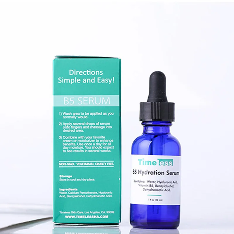 Timeless B5 Hydration Serum Moisture Replenishment Soothing Repair Sensitive Muscle Improve Roughness Desalinate Acne Scar 30ml
Timeless B5 Hydration Serum Moisture Replenishment Soothing Repair Sensitive Muscle Improve Roughness Desalinate Acne Scar 30ml