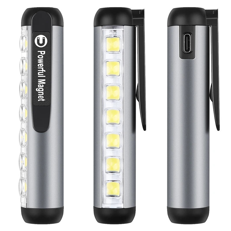 Mini Portable Pen Holder Flashlight 7 COB Side Light Waterproof Flashlight Pocket Indoor Outdoor Camping Emergency Lighting Tool
Mini Portable Pen Holder Flashlight 7 COB Side Light Waterproof Flashlight Pocket Indoor Outdoor Camping Emergency Lighting Tool