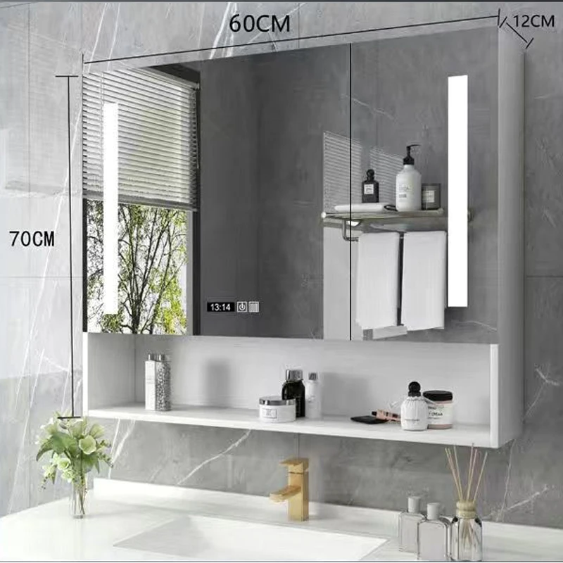 Touch Smart Bathroom Makeup Mirror WIth LED Light Sticker Mirror Cabinet Wall Mounted Adhesive Espejo Pared Decorative Mirror
Touch Smart Bathroom Makeup Mirror WIth LED Light Sticker Mirror Cabinet Wall Mounted Adhesive Espejo Pared Decorative Mirror