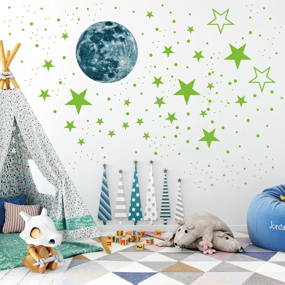 1set/435Pcs Fluorescent Wall Sticker Stars Moon Home Decor Luminous Space Planets Wall Stickers Boy Children Room DIY Decals
1set/435Pcs Fluorescent Wall Sticker Stars Moon Home Decor Luminous Space Planets Wall Stickers Boy Children Room DIY Decals