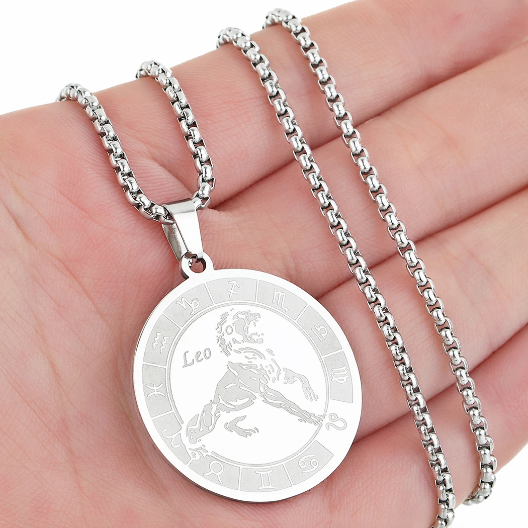 Stainless Steel Leo Zodiac Sign Necklace 12 Constellation Leo Pendant Necklace for Women Horoscope Charm Chain Jewelry Gifts
Stainless Steel Leo Zodiac Sign Necklace 12 Constellation Leo Pendant Necklace for Women Horoscope Charm Chain Jewelry Gifts