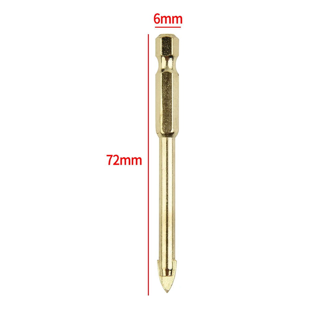 10* Drill Bit 10pcs 6mm Alloy Ceramic Gold Spear Head Superhard Tile Glass Titanium Tungsten Carbide New Pratical
10* Drill Bit 10pcs 6mm Alloy Ceramic Gold Spear Head Superhard Tile Glass Titanium Tungsten Carbide New Pratical