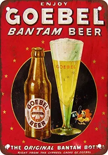SLALL Goebel Bantam Beer Retro Street Sign Household Metal Tin Sign Bar Cafe Car Motorcycle Garage Decoration Supplies 
SLALL Goebel Bantam Beer Retro Street Sign Household Metal Tin Sign Bar Cafe Car Motorcycle Garage Decoration Supplies