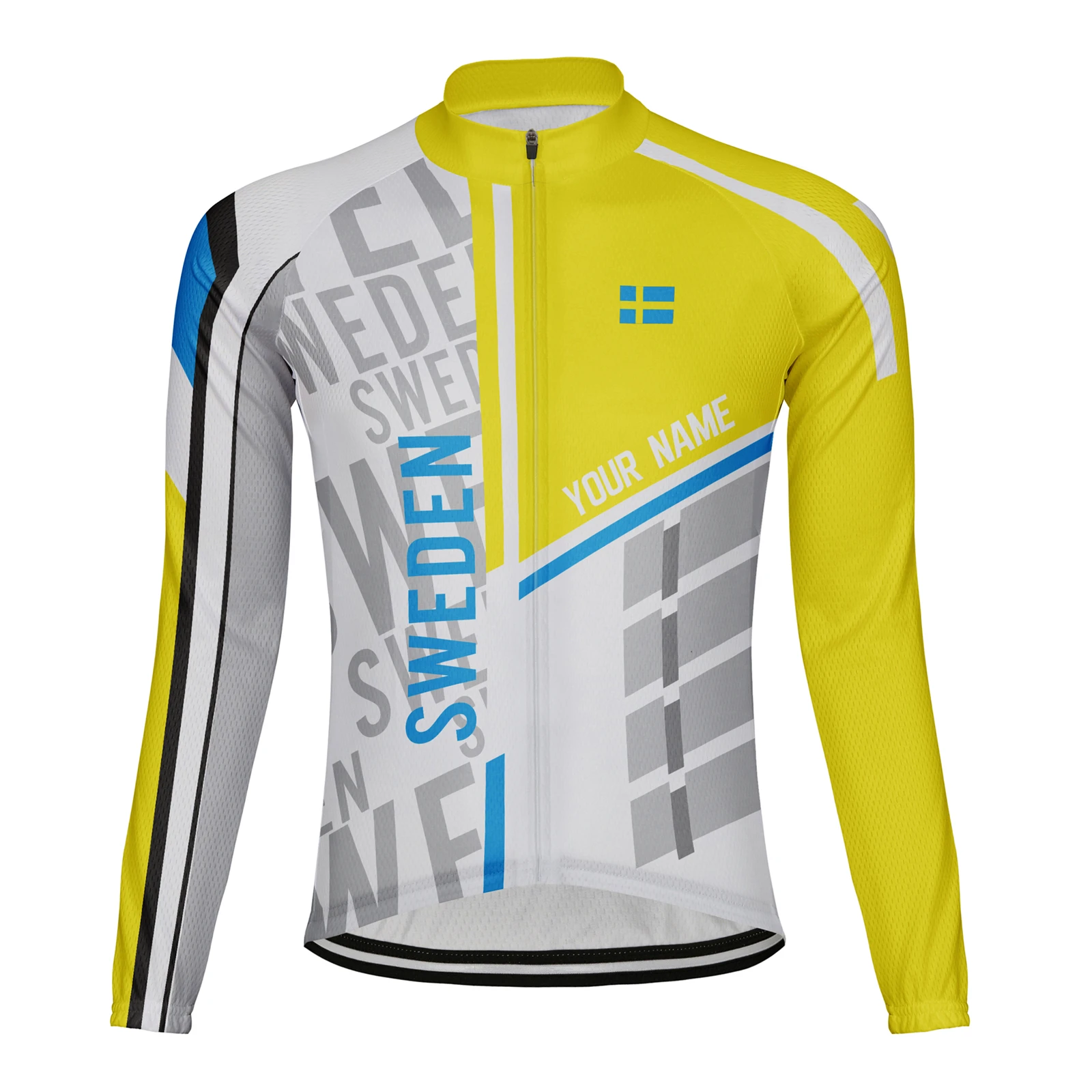Personalized Sweden Men's Cycling Jersey Long Sleeve Bike Shirt Bicycle Road MTB Wear (Tips: Write Your Name in Order Note)
Personalized Sweden Men's Cycling Jersey Long Sleeve Bike Shirt Bicycle Road MTB Wear (Tips: Write Your Name in Order Note)