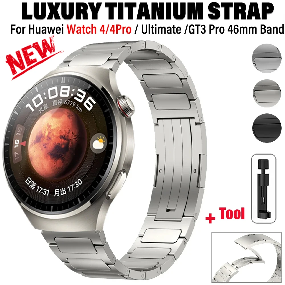 22mm Titanium Strap For Huawei Watch 4 4PRO Ultimate GT 2/2e 3pro 46mm Luxury Mens Metal Bracelet For Samsung Gear S3 45mm Band
22mm Titanium Strap For Huawei Watch 4 4PRO Ultimate GT 2/2e 3pro 46mm Luxury Mens Metal Bracelet For Samsung Gear S3 45mm Band