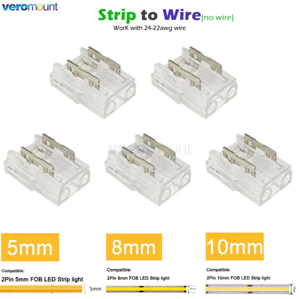 2-контактный разъем COB LED, ширина 5 мм, 8 мм, 10 мм, полоса провода, угловой разъем питания для одноцветной светодиодной ленты COB, 5 шт.
2-контактный разъем COB LED, ширина 5 мм, 8 мм, 10 мм, полоса провода, угловой разъем питания для одноцветной светодиодной ленты COB, 5 шт.