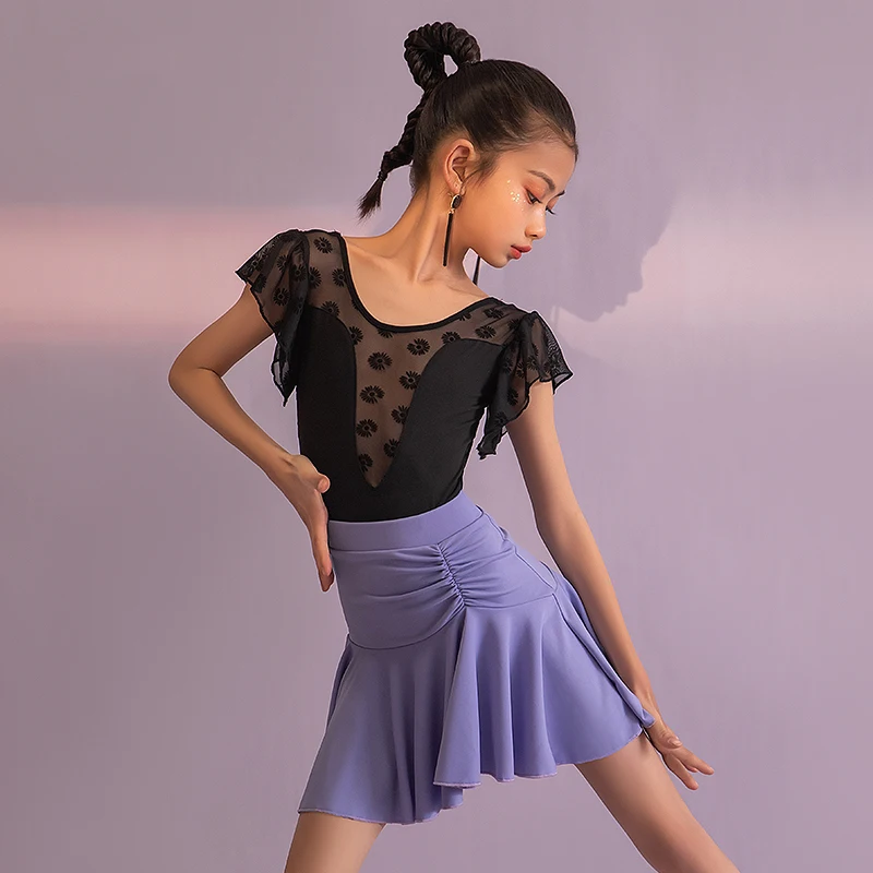 2022 New Latin Dance Dress Black Lace Tops Purple Skirt Girls Latin Practice Wear Cha Cha Samba Dancewear Stage Outfit DNV15994 
2022 New Latin Dance Dress Black Lace Tops Purple Skirt Girls Latin Practice Wear Cha Cha Samba Dancewear Stage Outfit DNV15994