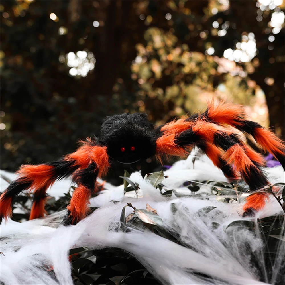 75cm Black Scary Giant Spider Huge Spider Web Halloween Decoration Props Haunted House Holiday Outdoor Giant Decoration
75cm Black Scary Giant Spider Huge Spider Web Halloween Decoration Props Haunted House Holiday Outdoor Giant Decoration
