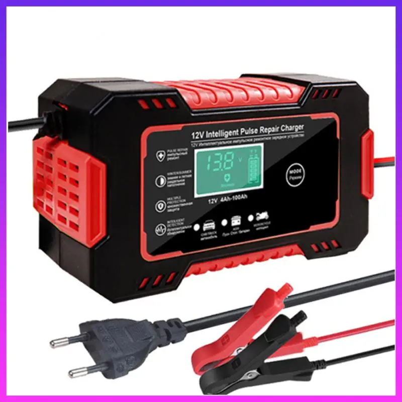 Car Battery Charger Digital LCD Display Touch Screen Pulse Repair 12V 6A LCD Fast Power Charging Wet Dry Lead Acid Vehicle Parts
Car Battery Charger Digital LCD Display Touch Screen Pulse Repair 12V 6A LCD Fast Power Charging Wet Dry Lead Acid Vehicle Parts