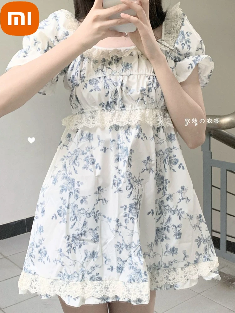 Xiaomi Floral Dress Women Summer Sweet Mini Dresses Lace Patchwork Vintage Puff Sleeve Square Collar Sundress Beach Style
Xiaomi Floral Dress Women Summer Sweet Mini Dresses Lace Patchwork Vintage Puff Sleeve Square Collar Sundress Beach Style