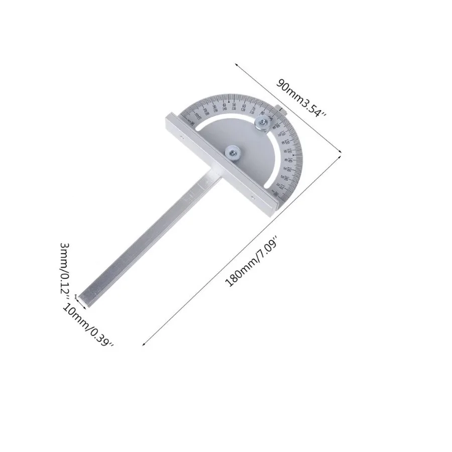 Protractor Angle Ruler Woodworking Tools Circular Caliper Gauge Stainless Steel Mini Table Saw T Style Tuler Durable
Protractor Angle Ruler Woodworking Tools Circular Caliper Gauge Stainless Steel Mini Table Saw T Style Tuler Durable
