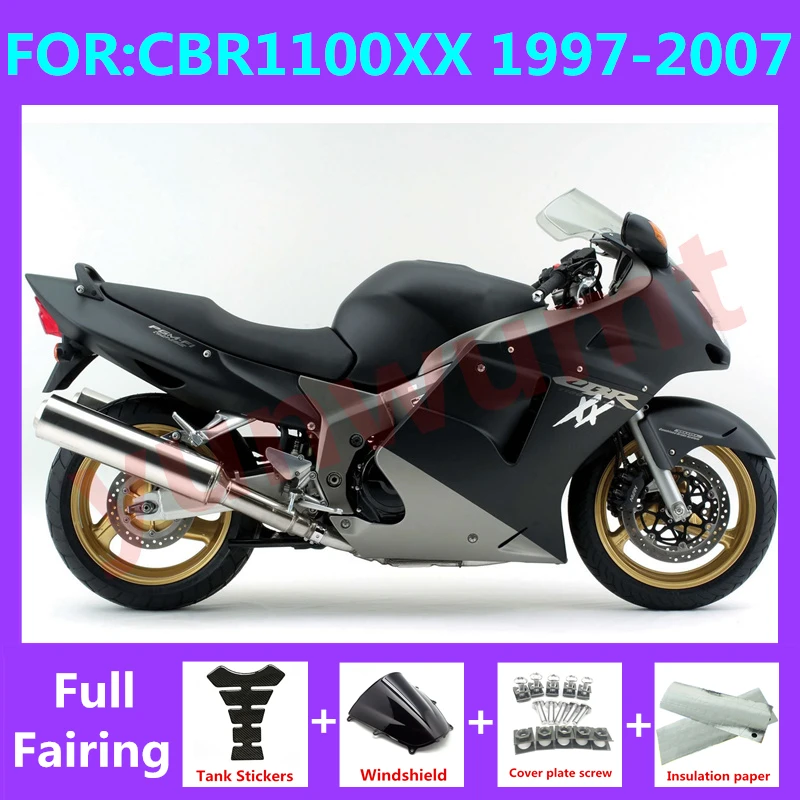 Комплект обтекателей для мотоцикла Cbr1100XX CBR 1100 XX 2000 CBR1100 кузов 1997 - 2007 черная птица 1998 стандарта черный серый
Комплект обтекателей для мотоцикла Cbr1100XX CBR 1100 XX 2000 CBR1100 кузов 1997 - 2007 черная птица 1998 стандарта черный серый