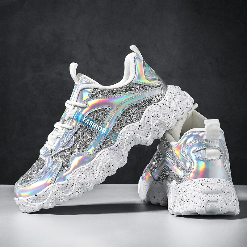 Shiny Shoes for Women Original Female Vulcanized Shoe Conspicuous Fashion Luxury Platform Shoe Comfortable Casual Sneakers 36-41
Shiny Shoes for Women Original Female Vulcanized Shoe Conspicuous Fashion Luxury Platform Shoe Comfortable Casual Sneakers 36-41