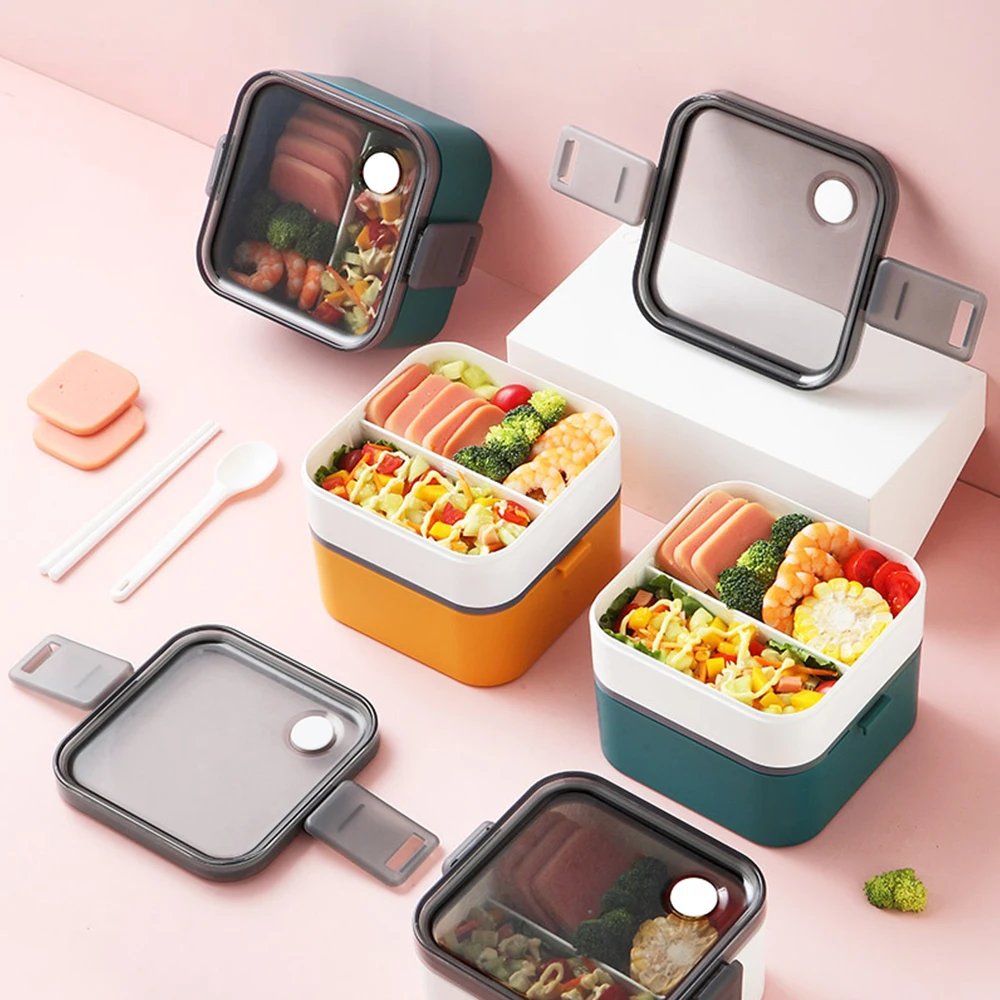 Double-layers Lunch Box Bento Box For School Kids Office Worker Microwae Heating Lunch Container Food Storage Box Large Capacity
Double-layers Lunch Box Bento Box For School Kids Office Worker Microwae Heating Lunch Container Food Storage Box Large Capacity