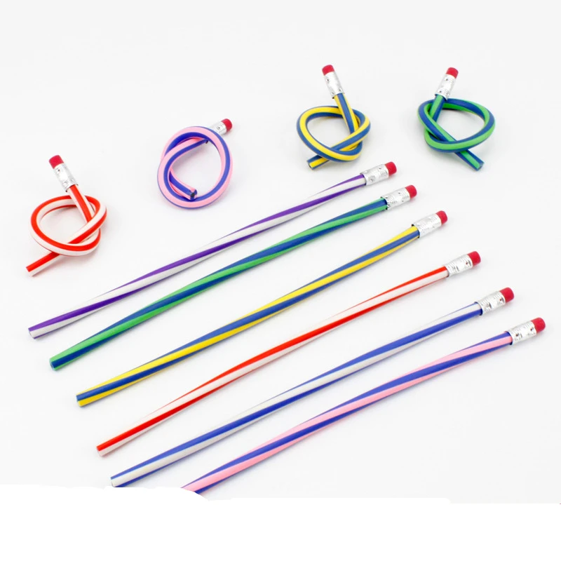 6Pcs Creative Novelty Colorful Magic Bendy Flexible Soft Pencil With Eraser Stationery Kids Student Colored School Office Supply
6Pcs Creative Novelty Colorful Magic Bendy Flexible Soft Pencil With Eraser Stationery Kids Student Colored School Office Supply
