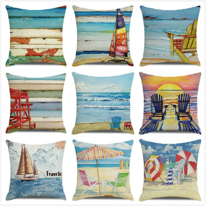 Oil Painting Beach Pattern Pillowcase Beach Ocean Print Cushion Cover Home Bedroom Bed Living Room Sofa Decorative Pillowcase
Oil Painting Beach Pattern Pillowcase Beach Ocean Print Cushion Cover Home Bedroom Bed Living Room Sofa Decorative Pillowcase