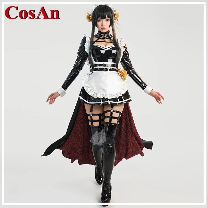 CosAn Anime SPY×FAMILY Yor Forger Cosplay Costume Sweet Nifty Lovely Pu Leather Maid Dress Activity Party Role Play Clothing
CosAn Anime SPY×FAMILY Yor Forger Cosplay Costume Sweet Nifty Lovely Pu Leather Maid Dress Activity Party Role Play Clothing
