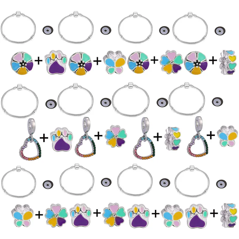 40 Styles New Design Colorful Flower Butterfly Beads Fit Silver Plated Snake Chain For Women Fashion Brand Jewelry Gift Making
40 Styles New Design Colorful Flower Butterfly Beads Fit Silver Plated Snake Chain For Women Fashion Brand Jewelry Gift Making