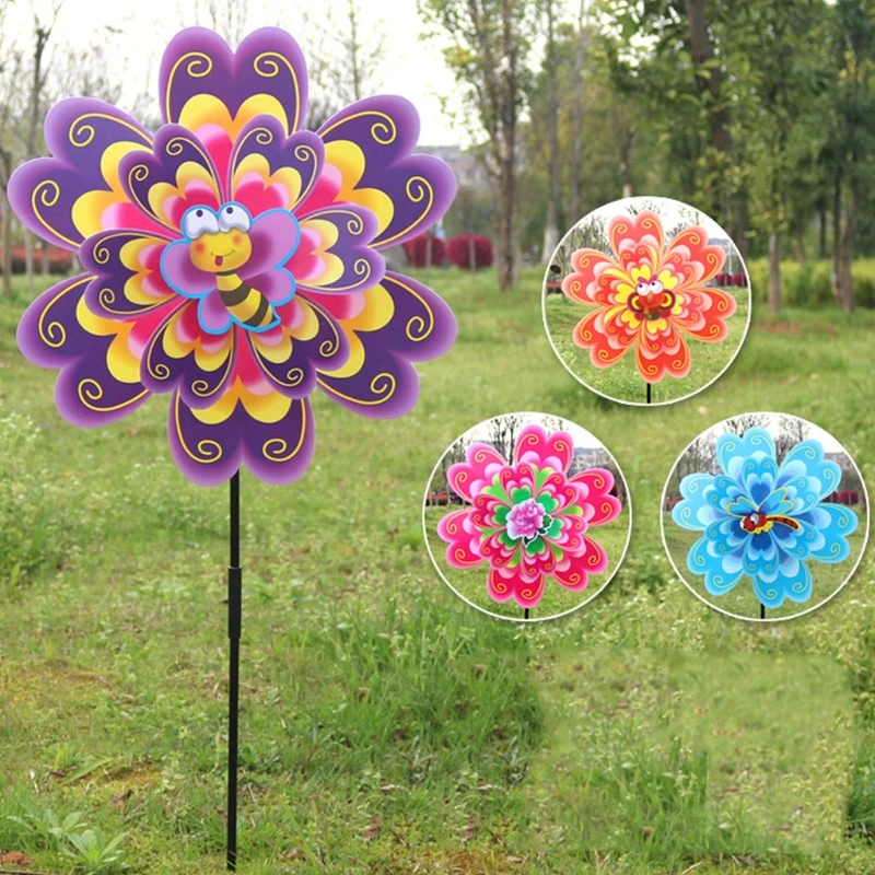 Двухслойная Цветочная ветряная мельница, ветряной Спиннер Pinwheel, детские игрушки дворовый садовый декор
Двухслойная Цветочная ветряная мельница, ветряной Спиннер Pinwheel, детские игрушки дворовый садовый декор