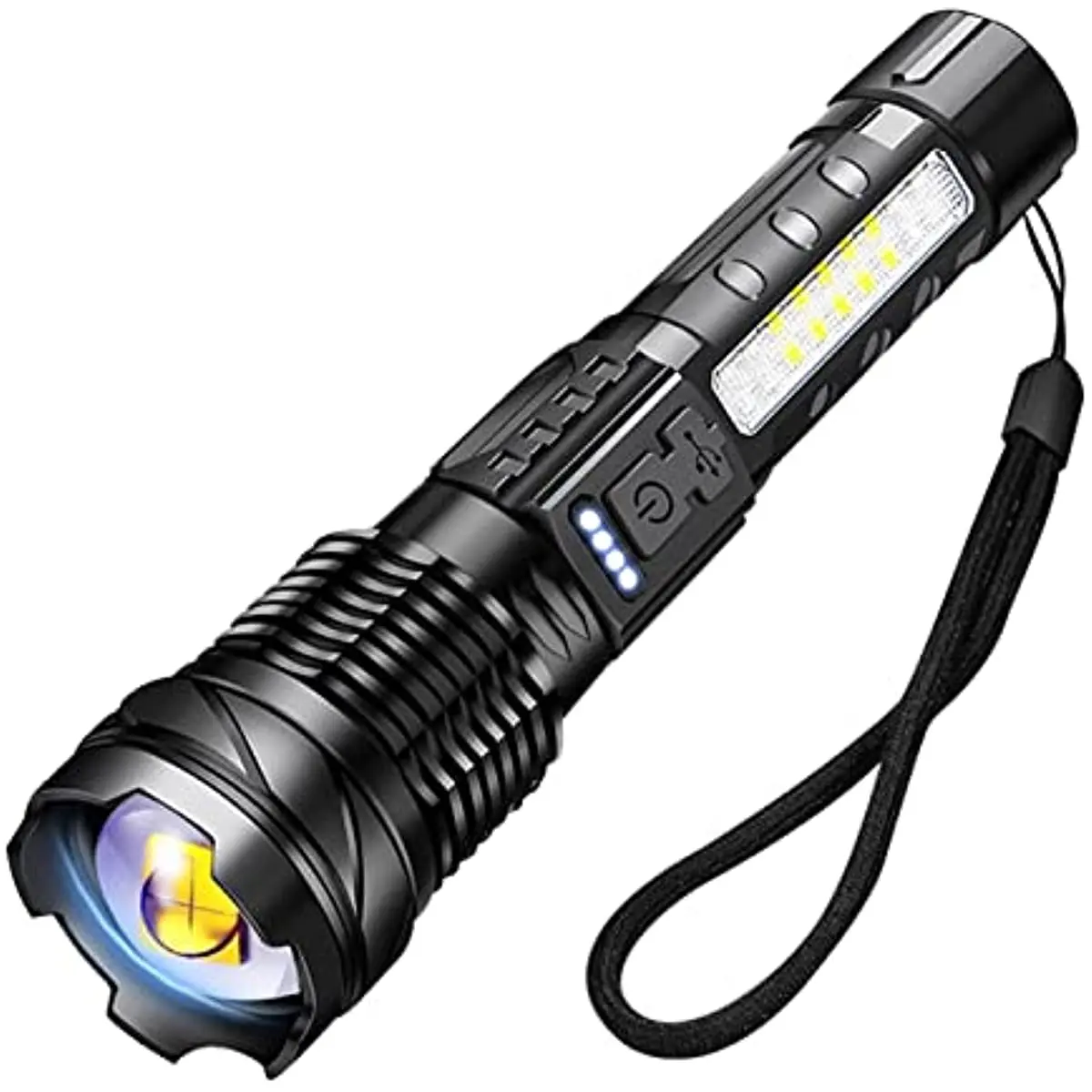 LED AltaPotencia 20000 LúMenesLinterna Recargable USB Táctica Militar Potente7 modos Portátil Flashlight paraEmergencia Camping
LED AltaPotencia 20000 LúMenesLinterna Recargable USB Táctica Militar Potente7 modos Portátil Flashlight paraEmergencia Camping
