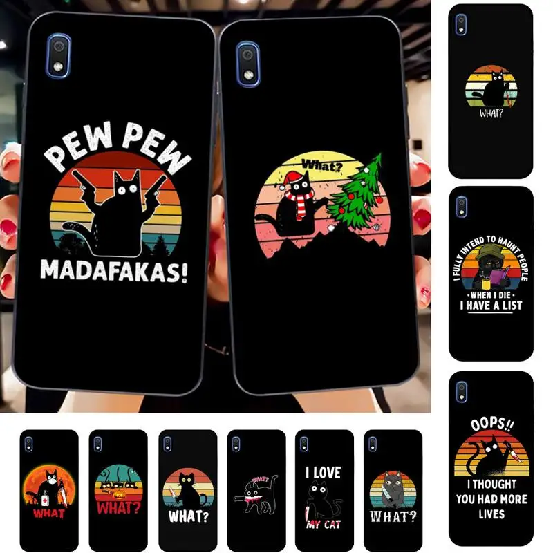 Funny Black Cat What Phone Case for Samsung A51 01 50 71 21S 70 31 40 30 10 20 S E 11 91 A7 A8 2018
Funny Black Cat What Phone Case for Samsung A51 01 50 71 21S 70 31 40 30 10 20 S E 11 91 A7 A8 2018