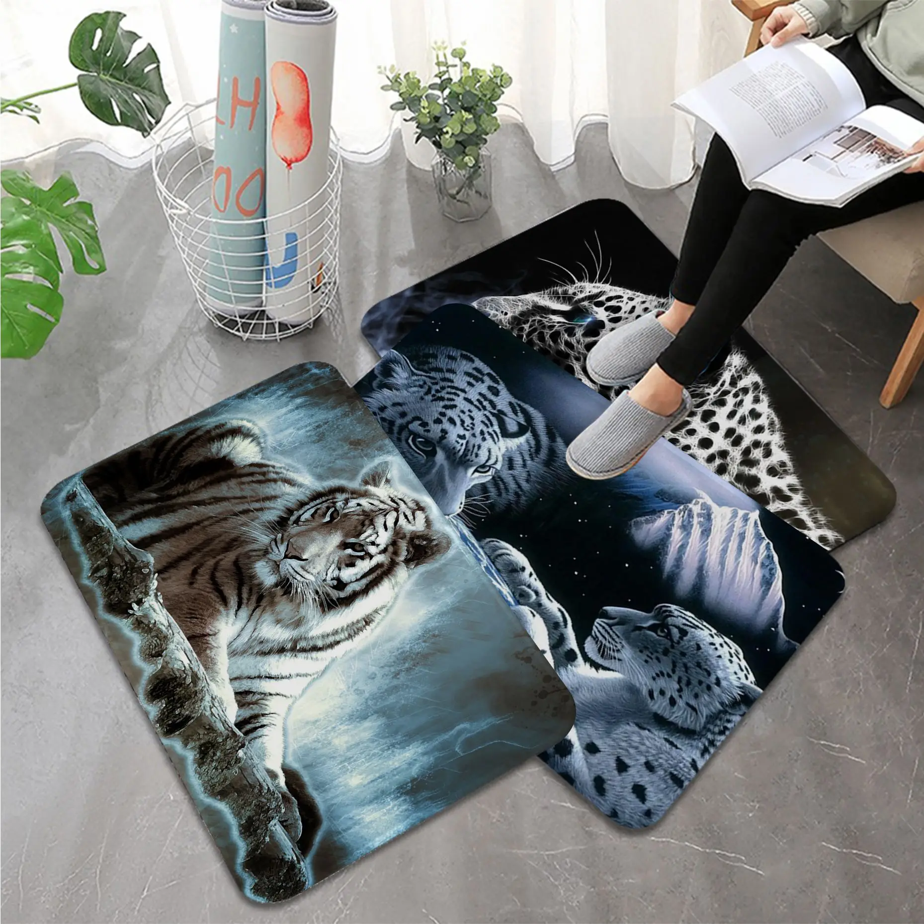 Animal Tiger Long Rugs INS Style Soft Bedroom Floor House Laundry Room Mat Anti-skid Toilet Rug
Animal Tiger Long Rugs INS Style Soft Bedroom Floor House Laundry Room Mat Anti-skid Toilet Rug