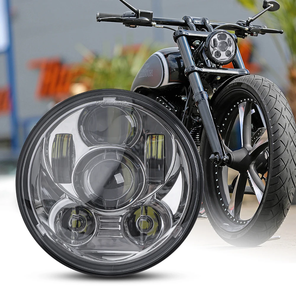 Chrome 50w 5.75 Inch Motorcycle Led Headlight Hi/Low Beam for Harley Iron 883 Dyna Sportster Softail Yamaha Road Star Moto Light 
Chrome 50w 5.75 Inch Motorcycle Led Headlight Hi/Low Beam for Harley Iron 883 Dyna Sportster Softail Yamaha Road Star Moto Light