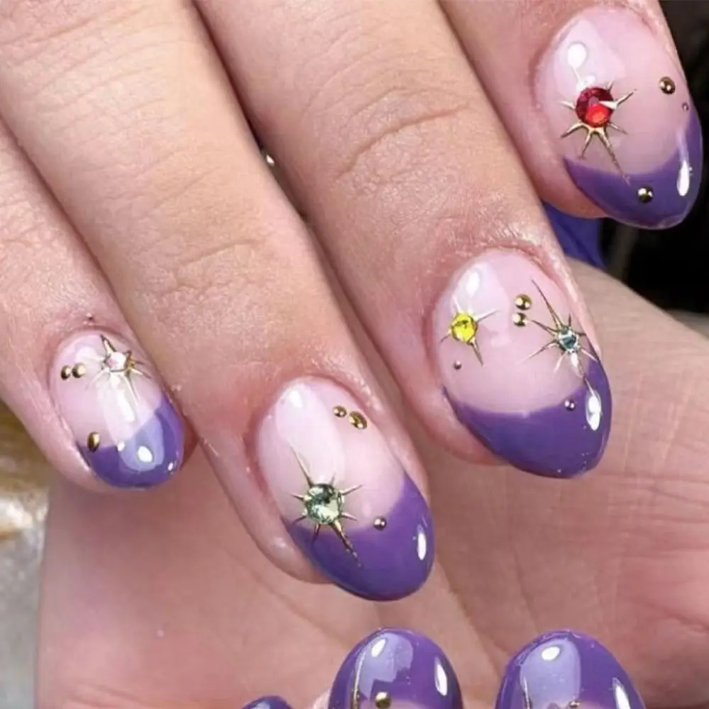 24pcs Manicure Moon Fake Nials Press on Nails False Nails Long Almond Star French
24pcs Manicure Moon Fake Nials Press on Nails False Nails Long Almond Star French