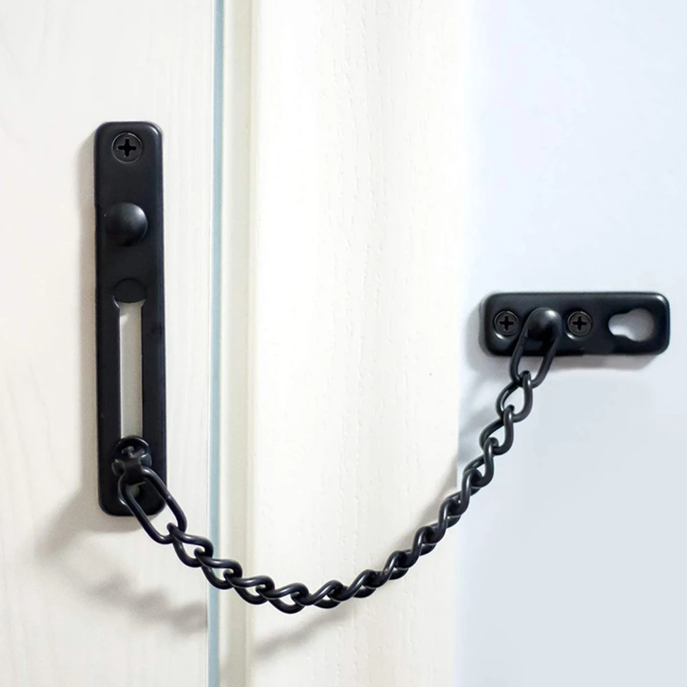 Door Chain Lock Stainless Steel Security Chain Guard Spring Anti Theft Press Heavy Duty Slide Catch Latch Screw Guard Accessorie
Door Chain Lock Stainless Steel Security Chain Guard Spring Anti Theft Press Heavy Duty Slide Catch Latch Screw Guard Accessorie