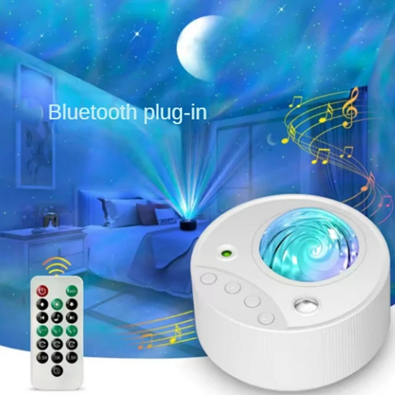 

Звездный проектор Галактический ночник с Bluetooth динамиком проекционная лампа с дистанционным управлением Музыка Ночная лампа Декор