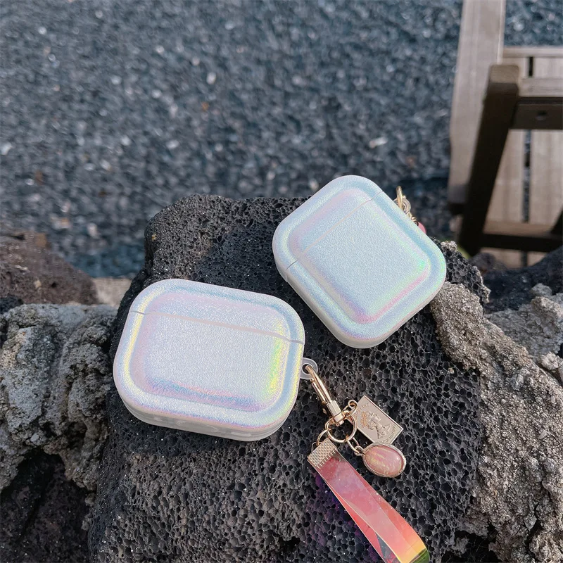 Шелковая текстура красочный чехол для Apple AirPods 4 1 2 pro 2nd 3rd защитный телефона с