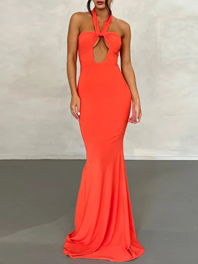 Fashionable and Elegant Women's Suspended Long Dress 2023 New Line Sexy Hanging Neck Hollow Open Back Slim Fit Lace up Dress
Fashionable and Elegant Women's Suspended Long Dress 2023 New Line Sexy Hanging Neck Hollow Open Back Slim Fit Lace up Dress