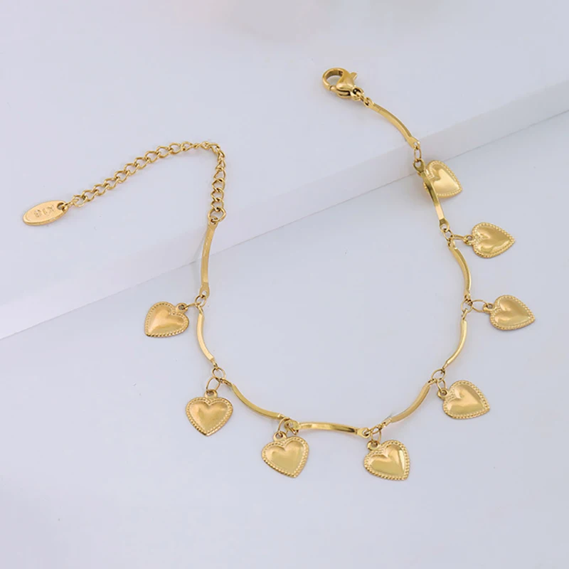 INS Romantic Cute Heart Pendant Bracelet for Women Korean Fashion Jewelry Titanium Steel Bracelet Charm Gift Pulseras Mujer 2022
INS Romantic Cute Heart Pendant Bracelet for Women Korean Fashion Jewelry Titanium Steel Bracelet Charm Gift Pulseras Mujer 2022