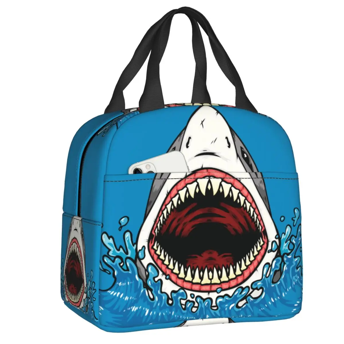 

Женская водонепроницаемая термоизолированная сумка для ланча с изображением акулы