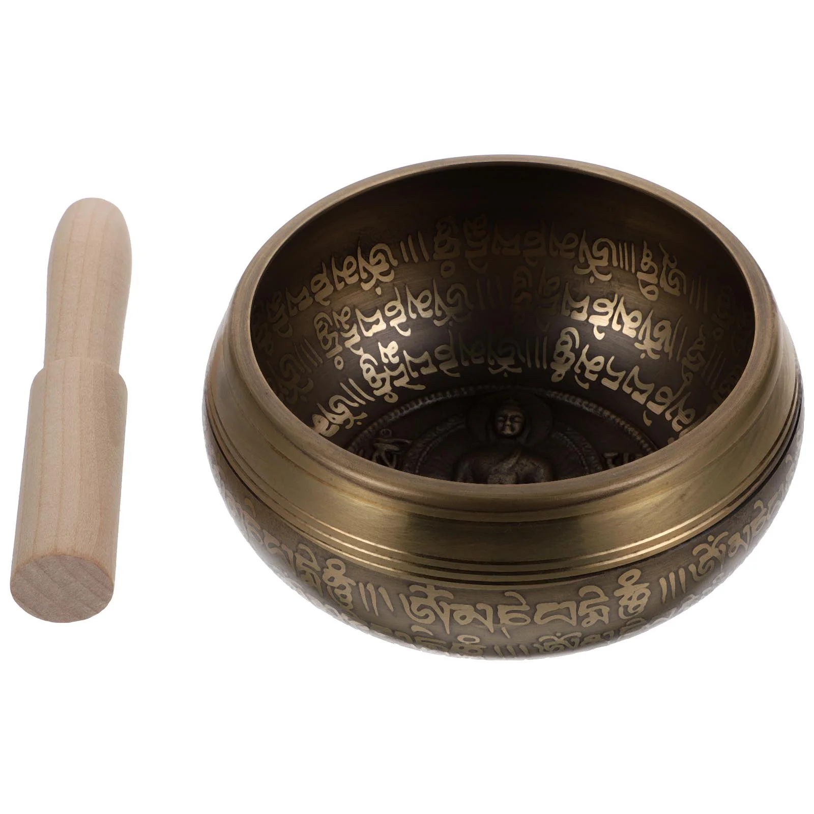 1 Set of Singing Bowl Meditation Sound Bowl Decorative Copper Bowl with Wood Rod
1 Set of Singing Bowl Meditation Sound Bowl Decorative Copper Bowl with Wood Rod