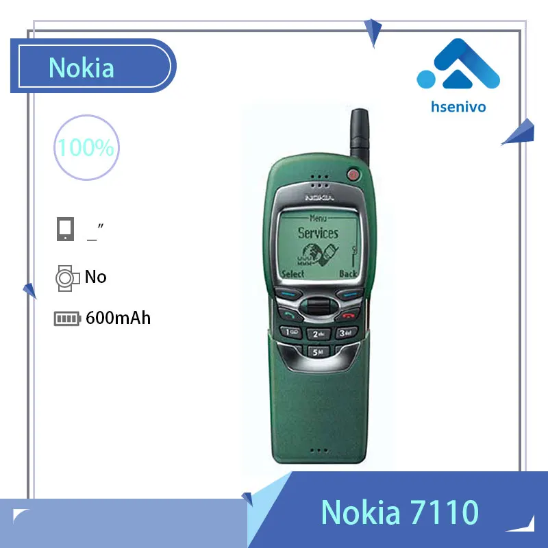 Nokia 7110 Восстановленный-Оригинальный разблокированный Nokia 7110 GSM One Sim-карта слайд мобильный телефон Гарантия один год бесплатная доставка 
Nokia 7110 Восстановленный-Оригинальный разблокированный Nokia 7110 GSM One Sim-карта слайд мобильный телефон Гарантия один год бесплатная доставка