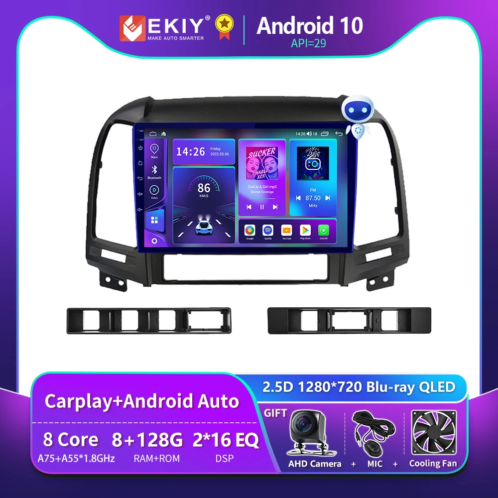 EKIY T900 Blu-ray QLED For Hyundai Santa Fe 2 2006 - 2012 Car Radio Multimedia Video Player Navigation GPS Auto Android No 2 Din
EKIY T900 Blu-ray QLED For Hyundai Santa Fe 2 2006 - 2012 Car Radio Multimedia Video Player Navigation GPS Auto Android No 2 Din