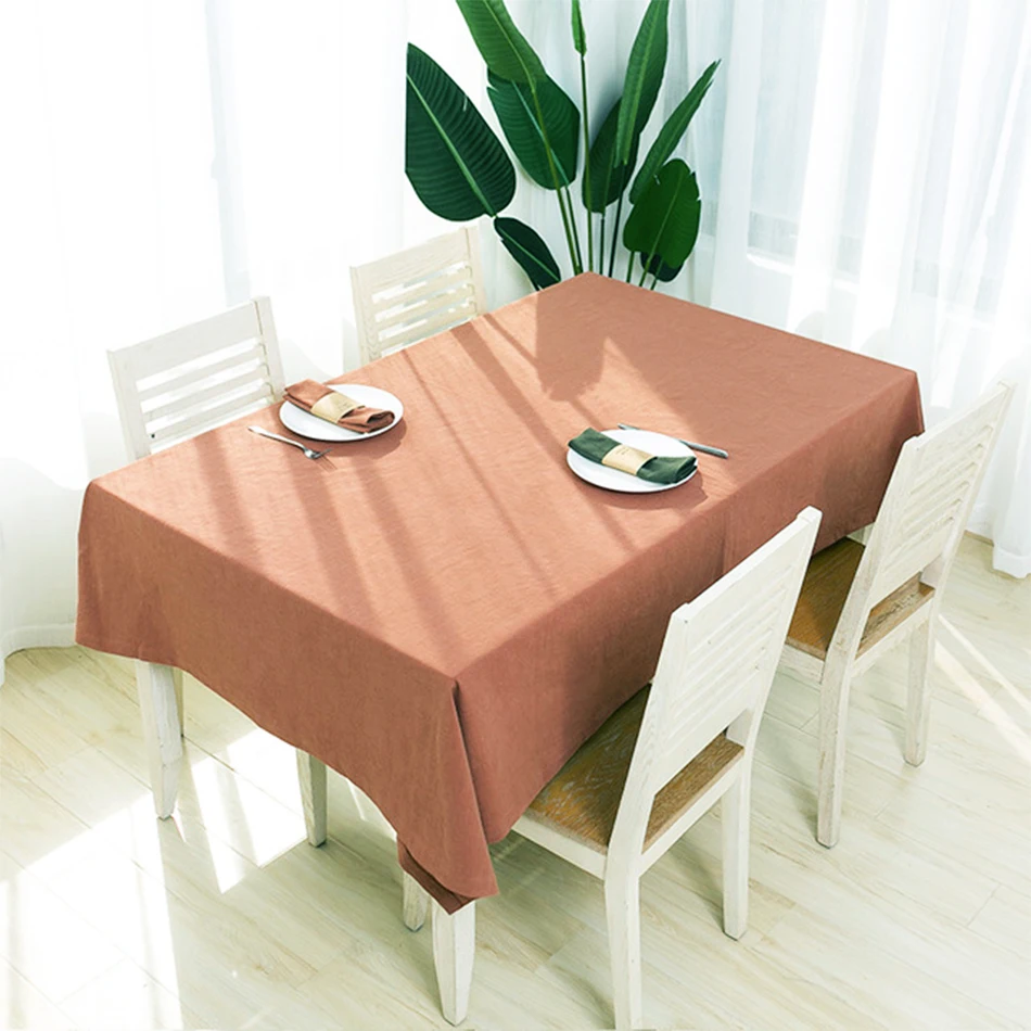 Customizable Solid Color Ramie Tablecloth,Rectangular Dustproof Flax Table Cover,for Kitchen Dinning Coffee Tabletop Ornament
Customizable Solid Color Ramie Tablecloth,Rectangular Dustproof Flax Table Cover,for Kitchen Dinning Coffee Tabletop Ornament