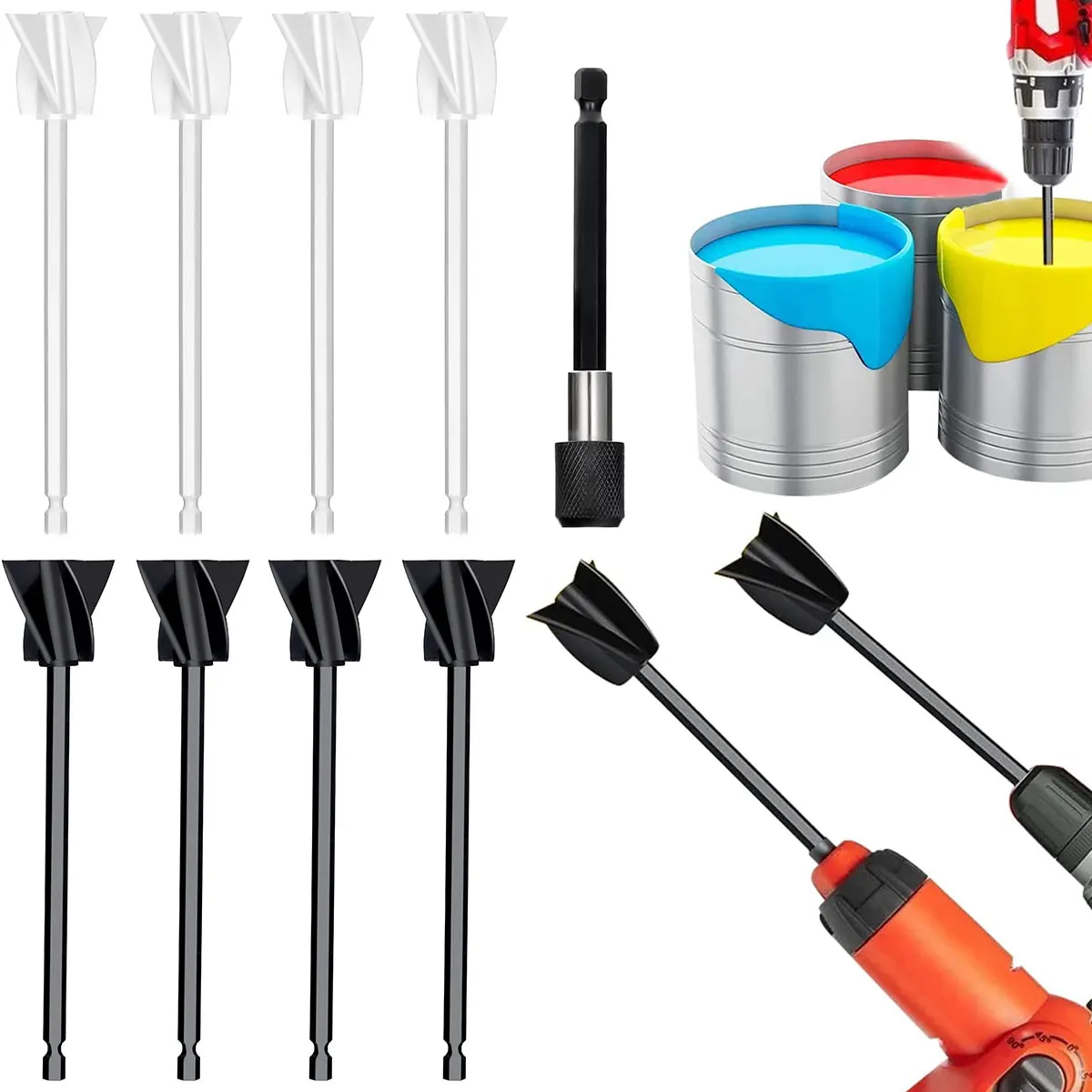 9Pcs Epoxy Mixer Attachment For Drill Multipurpose Powerful Epoxy Resin Mixer Paddle Reusable Bidirectional Paint Stirrers Epoxy
9Pcs Epoxy Mixer Attachment For Drill Multipurpose Powerful Epoxy Resin Mixer Paddle Reusable Bidirectional Paint Stirrers Epoxy