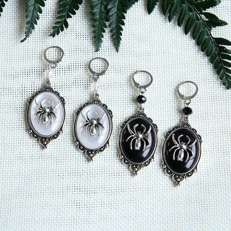 Gothic Dangle Spider Cameo Earrings,small Spider Earrings,Witches,Gothic Victorian Silver plated Framed Spider Cameo Earrings
Gothic Dangle Spider Cameo Earrings,small Spider Earrings,Witches,Gothic Victorian Silver plated Framed Spider Cameo Earrings