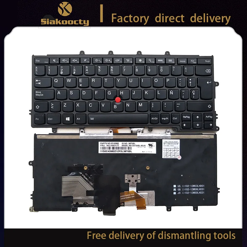 Новая клавиатура SP для ноутбука Lenovo ThinkPad X230S X240 X240S X250 X260 с подсветкой
Новая клавиатура SP для ноутбука Lenovo ThinkPad X230S X240 X240S X250 X260 с подсветкой